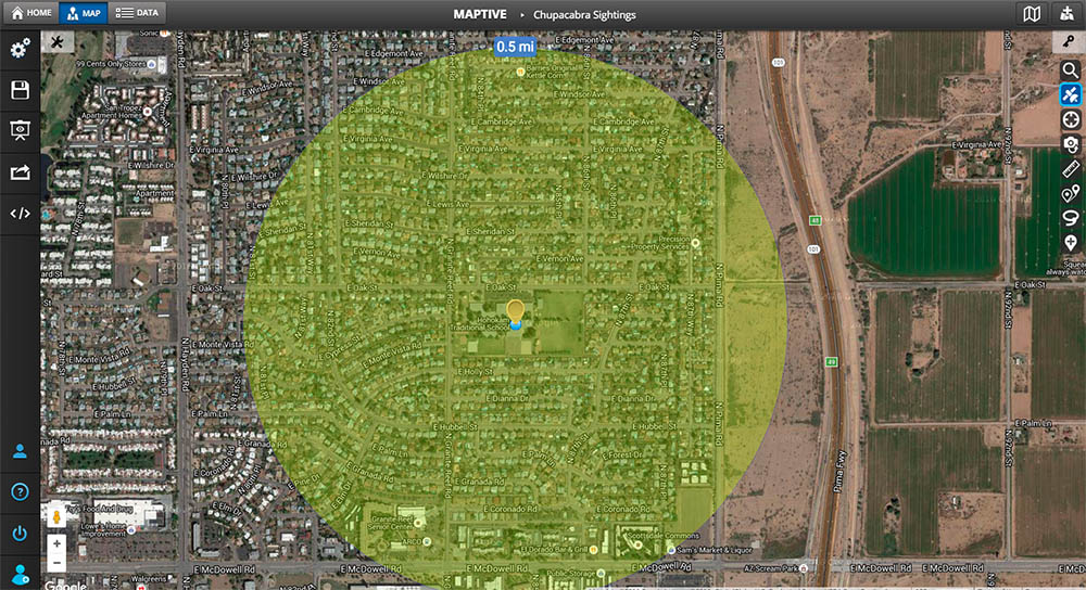 5 mile radius map Create A Radius Map Google Map Radius Driving Radius Map 5 mile radius map