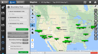 us city map display city boundaries on a map maptive