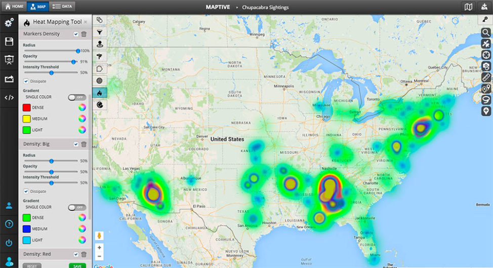 Heat Map Generator: Create a Custom Heat Map - Maptive