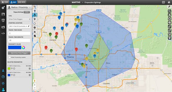 Drive Time Tool: Create Drive Time Polygon Maps | Maptive