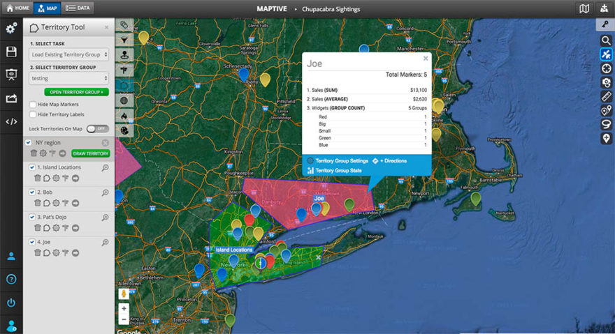 Territory Map Maker: Sales Territory Map Creator by Maptive