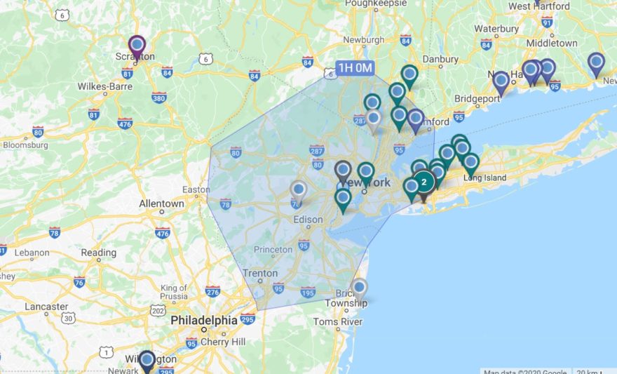 Create a Travel Time Map - Drive Time Radius Map  Maptive