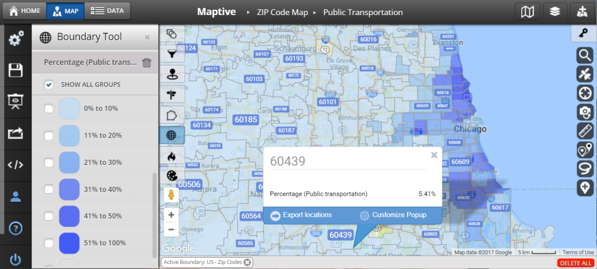 Create Territory Maps with Zip Codes  Maptive