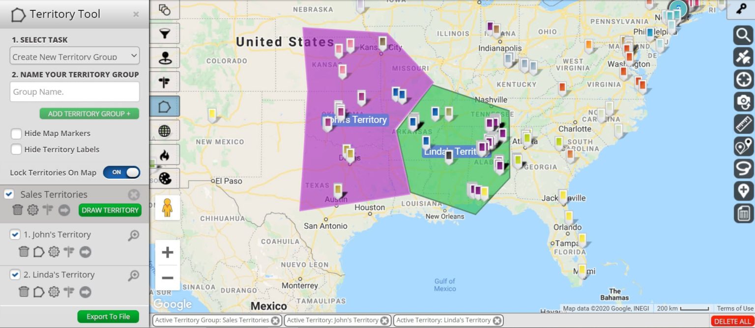 Sales Territory Mapping Software | Territory Tool | Maptive