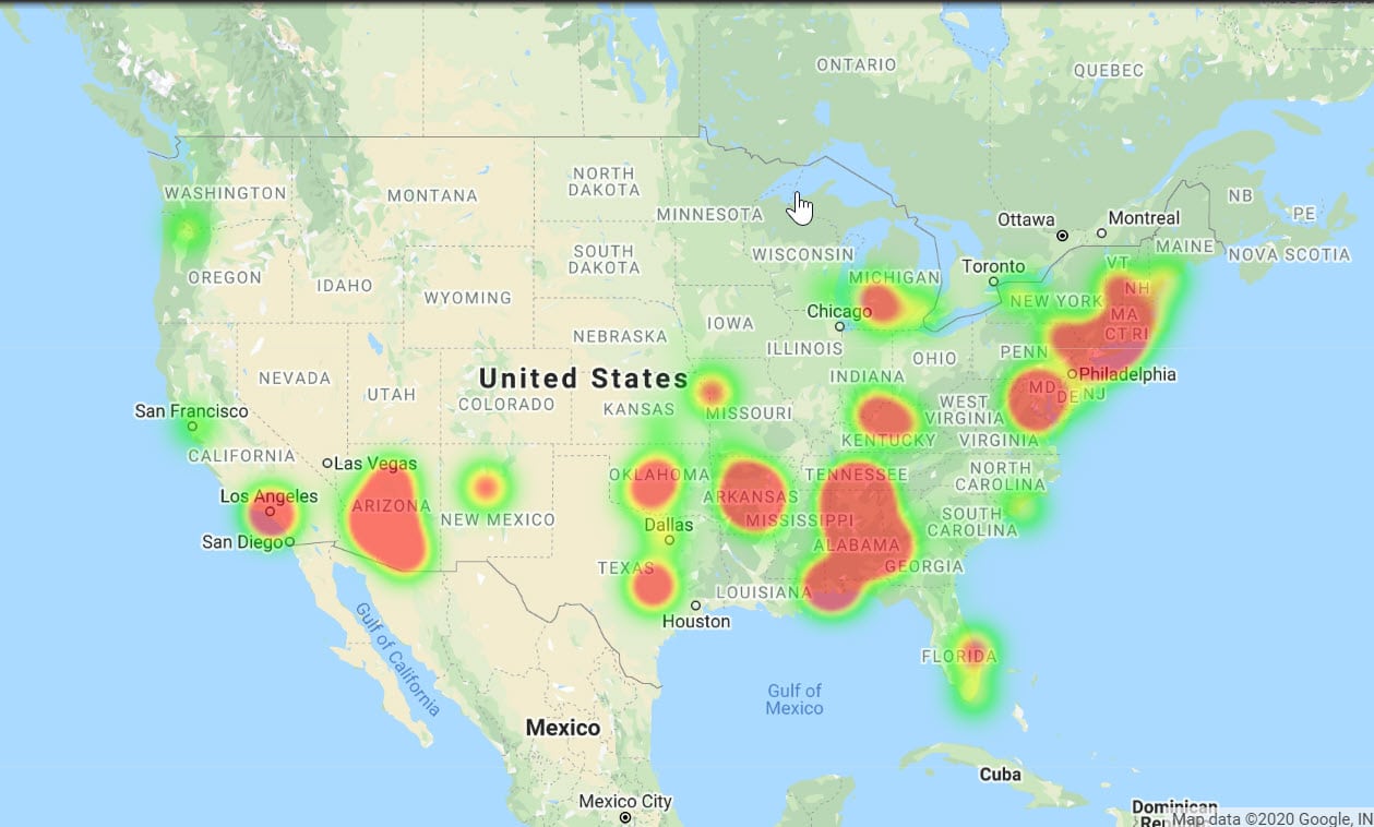 Geo map. Geo Heat Map. Maptive GIS. Sales Map.