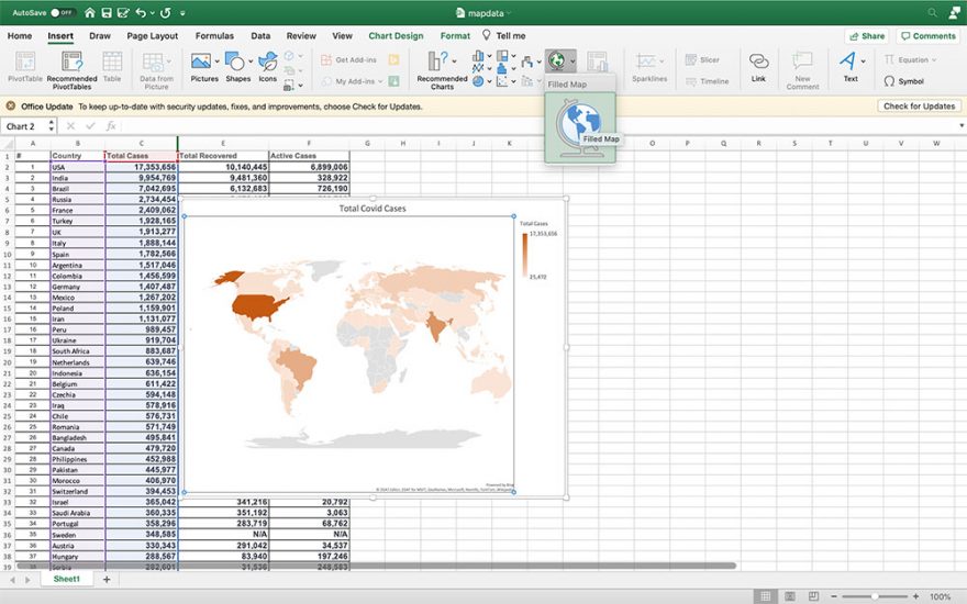 Create A Geographic Heat Map In Excel Guide Maptive 6871