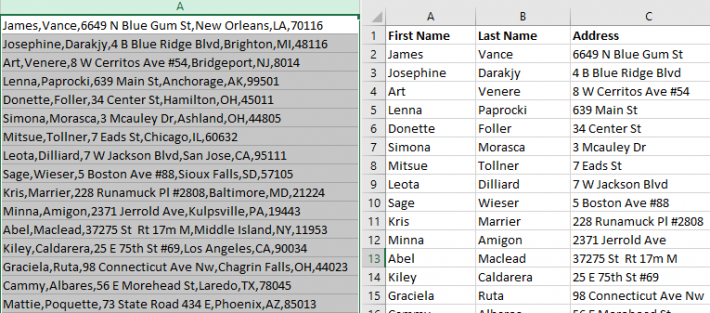 How to Split Addresses in Excel | Maptive