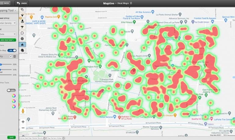 heat map data visualization