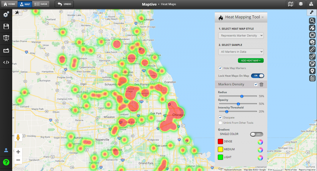 How To Plot Multiple Locations On A Map Maptive   Heatmaps 1100x593 