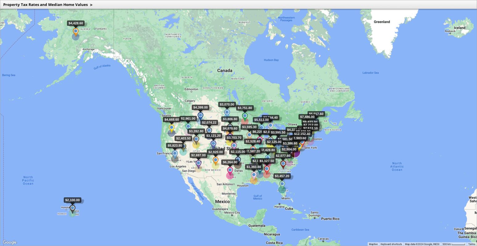 Property Tax Expense Based on Median Home Values