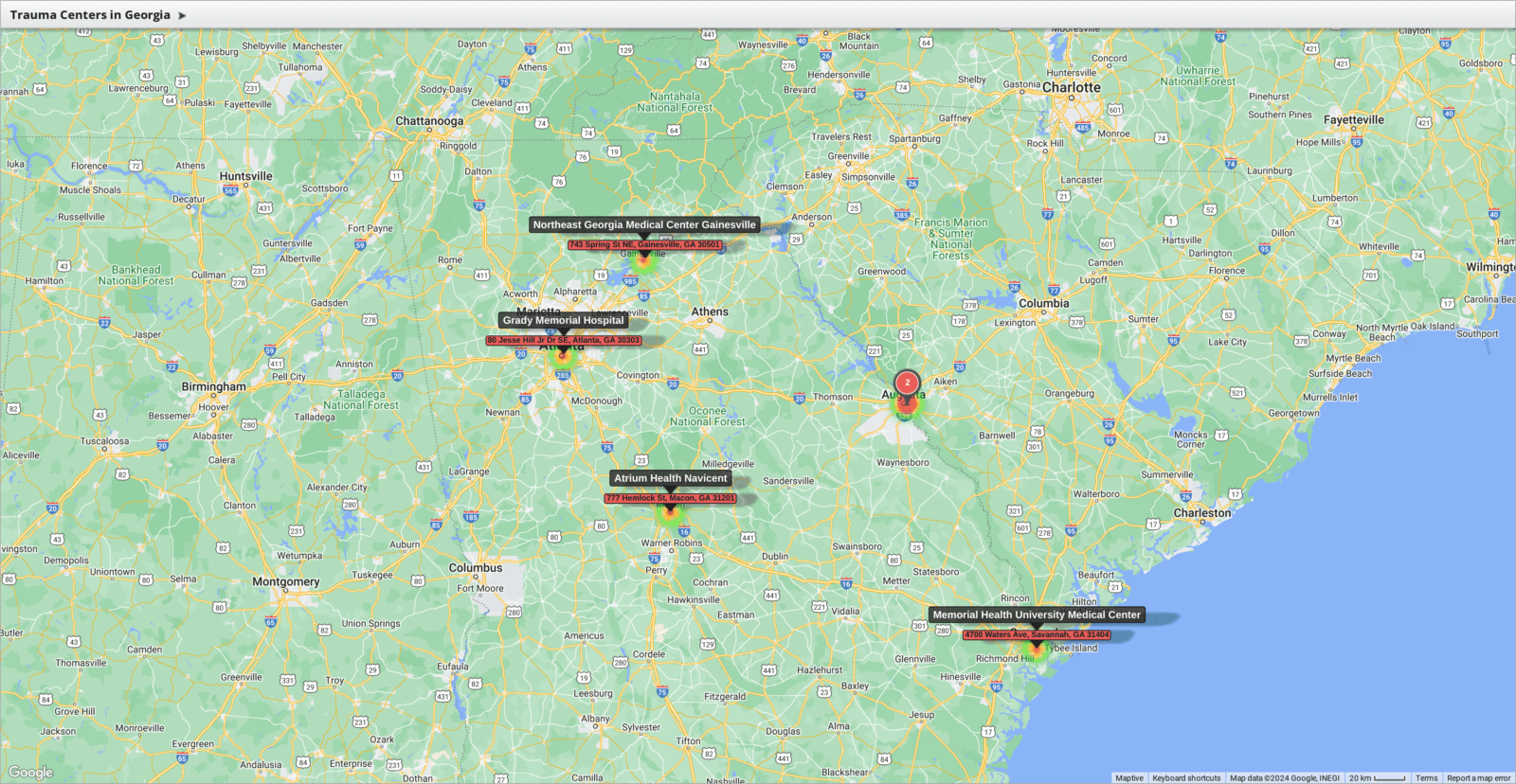Level 1 Trauma Centers in Georgia