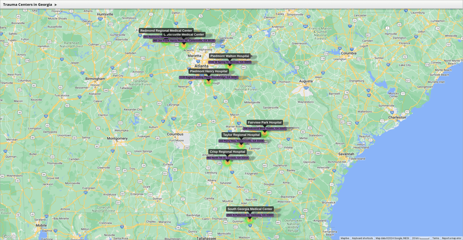 Level 3 Trauma Centers in Georgia