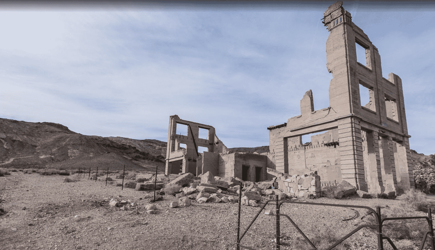 The Ghost Town of Rhyolite, Nevada, USA